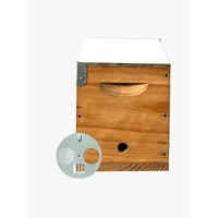 Nuc Hive, Box, base, lid- 5-F, Assembled, wax dipp