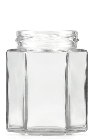 190ml Hexagonal glass jar | honey jar Decorative Glass