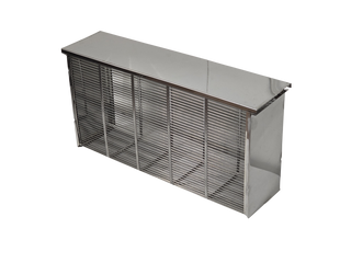 3-Frame SS Queen Isolation Cage Stainless Steel