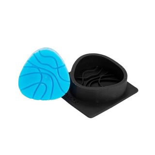 Soap Mould - Scattered Hexagons On The Oval Black