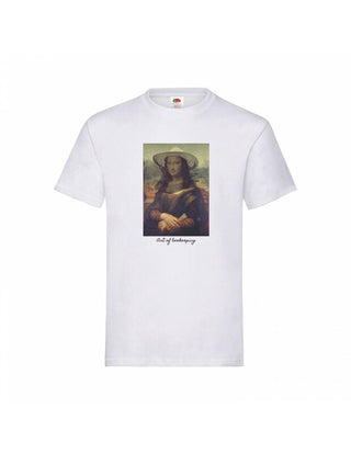 Art of Beekeeping Shirt Mona Lisa Print (White)