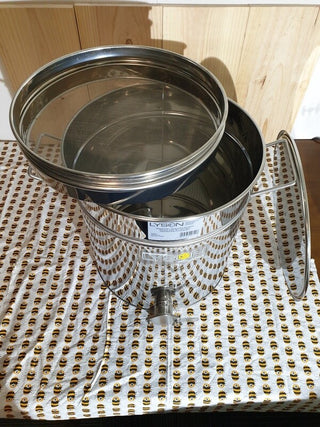 Stainless Steel Settler With Handles And Sieve Various Sizes