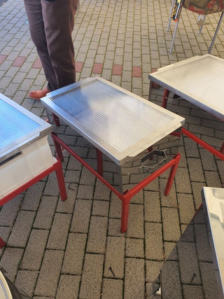 Stand for plastic solar wax melter