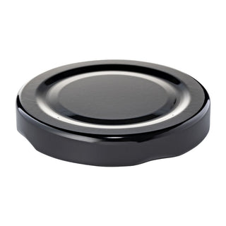 63mm Black metal lid, for 300ml hexagonal jars