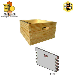 Box-wood 10 frame full depth-standard grade Timber-unassembled-10 frame