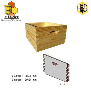 Box - wood 8-F premium full depth unassembled