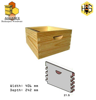 Box - wood 10 frame premium grade-full depth-unassembled