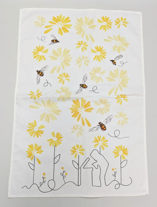 B. J. Sherriff Tea Towel | The Bras and the Bees | Beekeeper Gift