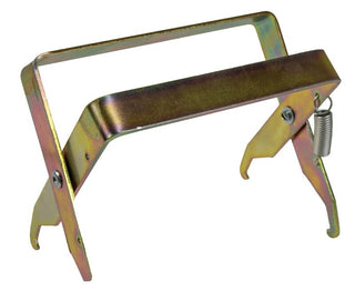 A metal frame grip with an ergonomic handle, typically used by beekeepers to handle beehive frames.