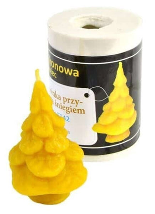 Create festive beeswax candles with the LYSON Christmas Tree Covered with Snow silicone candle mould. Uses approx. 25 g of wax and suits a 3×8 wick. Happy Bee ships Australia wide.